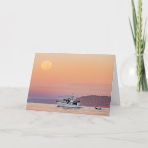 Remerciements Pleine lune Croisière Îles San Juan Carte de remer