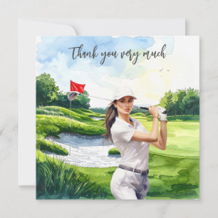 Remerciements pour le parcours de golf : Carte de 