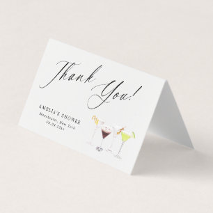 Remerciements pour une fête prénuptiale Martinis &