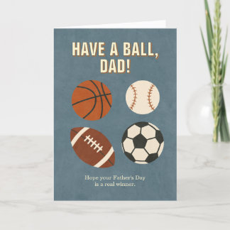 Remerciements Prends un bal, papa ! Carte de Fête des pères à th