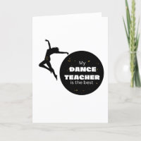 Professeur de danse - carte blanche