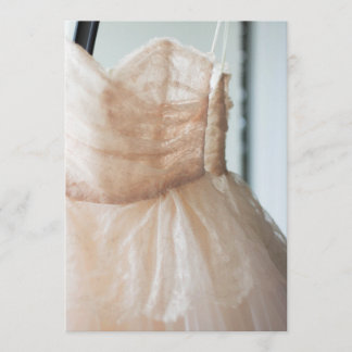 Remerciements Robe de mariée pour douche de mariée ou carte de r
