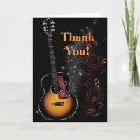 Rock Star - Carte de remerciement