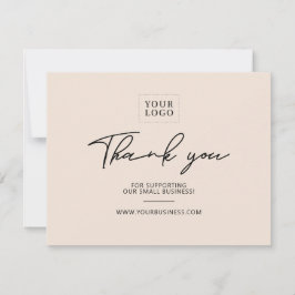 Remerciements Sable | Carte de remerciement pour entreprise avec