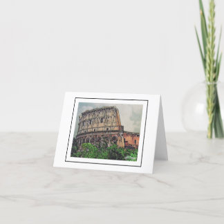 Remerciements Scènes de Rome Carte pour notes