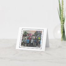Scènes du Carte pour notes de la Nouvelle-Orléans