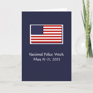Remerciements Semaine nationale de la police 2023 Carte de remer