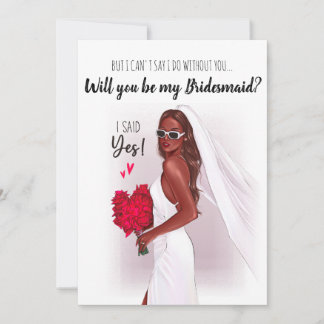 Remerciements Serez-vous ma carte de demoiselle d'honneur ?