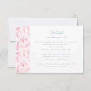 Remerciements Sweet Cherry Blossom Crest Détails Carte de boîtie