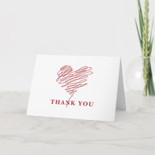 Remerciements Symbole cardiaque des infirmières Carte de remerci
