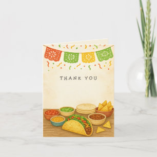 Remerciements Taco Bout A Baby Fiesta Baby shower Carte de remer