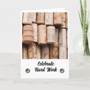 Remerciements Toast to Your Hard Work - Carte de jour de travail