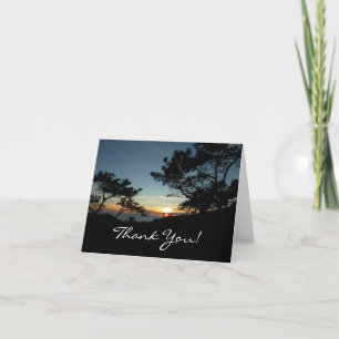 Remerciements Torrey Pine Sunset III Californie Carte de remerci