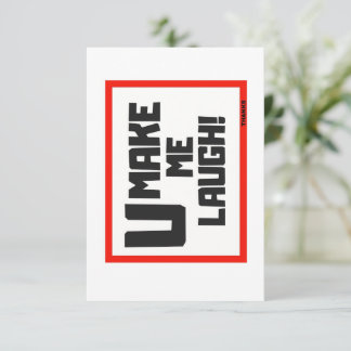 REMERCIEMENTS TU ME FAIS RIRE / CARTE DE RECONNAISSANCE