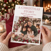 Une carte de Noël personnalisée avec photo de fami