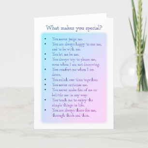 Remerciements Une carte de voeux True Friend