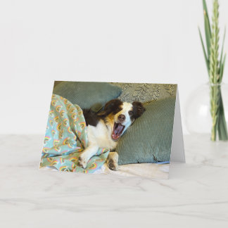 Remerciements Une jolie carte de bien-être, photo de chien
