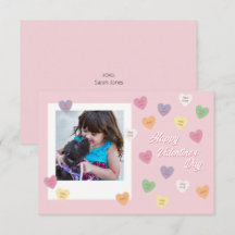 Valentines de classe Conversation Carte photo de c