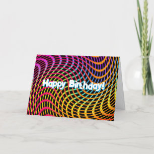 Remerciements Vibration de musique Vibes de danse couleur Carte 