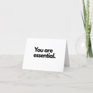 Remerciements Vous êtes essentiel - Carte de voeux