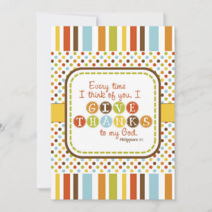 REMERCIER Écriture Carte Thanksgiving