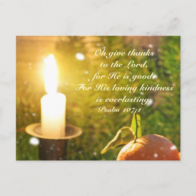 Remerciez le Seigneur, Psalm 107 Carte postale (Devant)