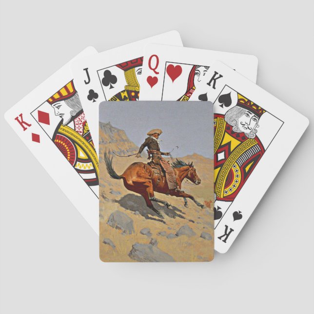 Remington, Cowboy Spielkarten (Rückseite)
