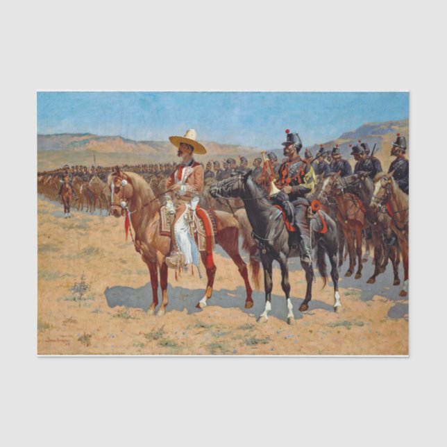 Remington ist das mexikanische Hauptgemälde Seidenpapier (Vorderseite)