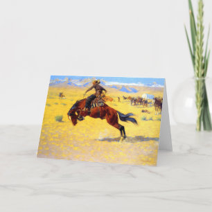 Remington Old West Horse und Cowboy Einladung