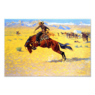 Remington Old West Horse und Cowboy Fotodruck