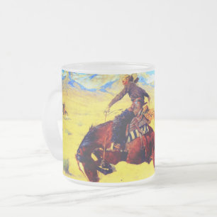 Remington Old West Horse und Cowboy Mattglastasse