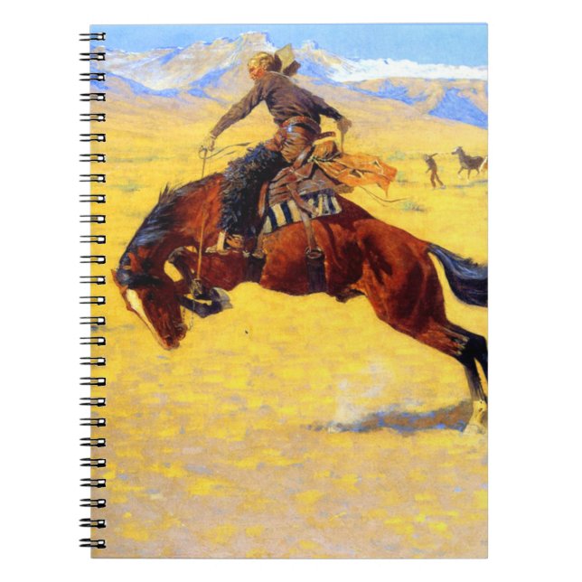 Remington Old West Horse und Cowboy Notizblock (Vorderseite)