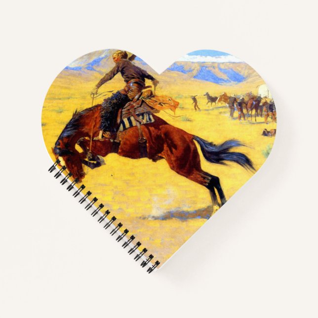Remington Old West Horse und Cowboy Notizbuch (Vorderseite)