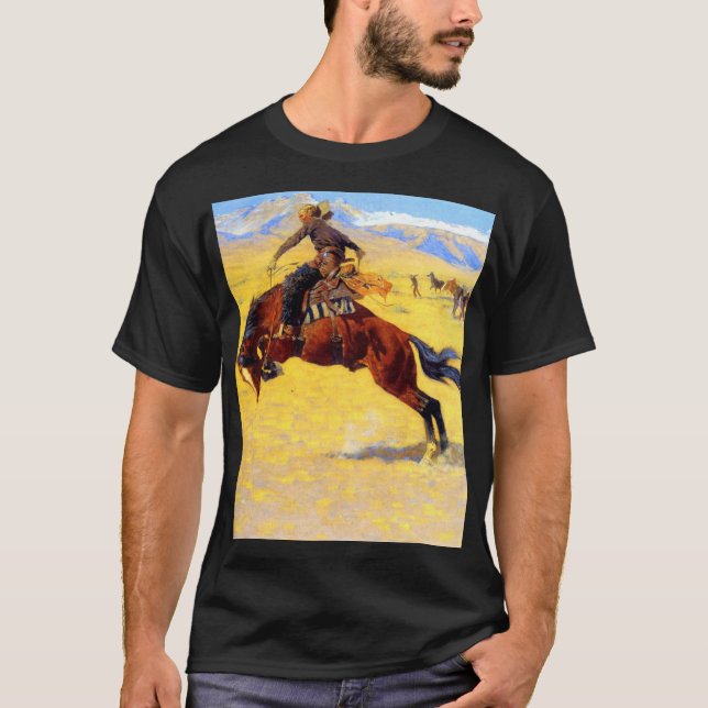 Remington Old West Horse und Cowboy T-Shirt (Vorderseite)