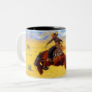 Remington Old West Pferd und Cowboy Zweifarbige Tasse
