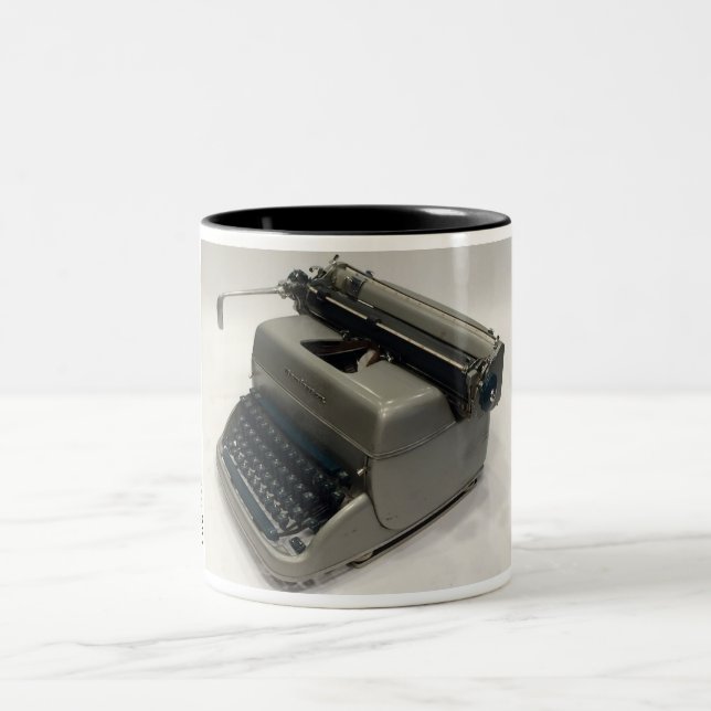 Remington Super-Riter Schreibmaschine Zweifarbige Tasse (Mittel)