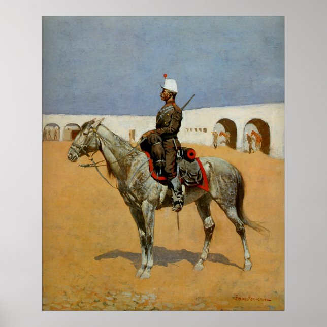 Remington's Cavalryman of the Line, Mexiko (1889) Poster (Vorne)