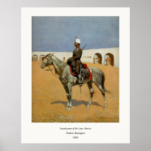 Remington's Cavalryman of the Line, Mexiko (1889) Poster