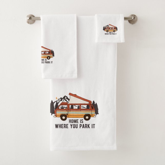 Remorque Camping RV "Home is Where You Park It" (En situation)