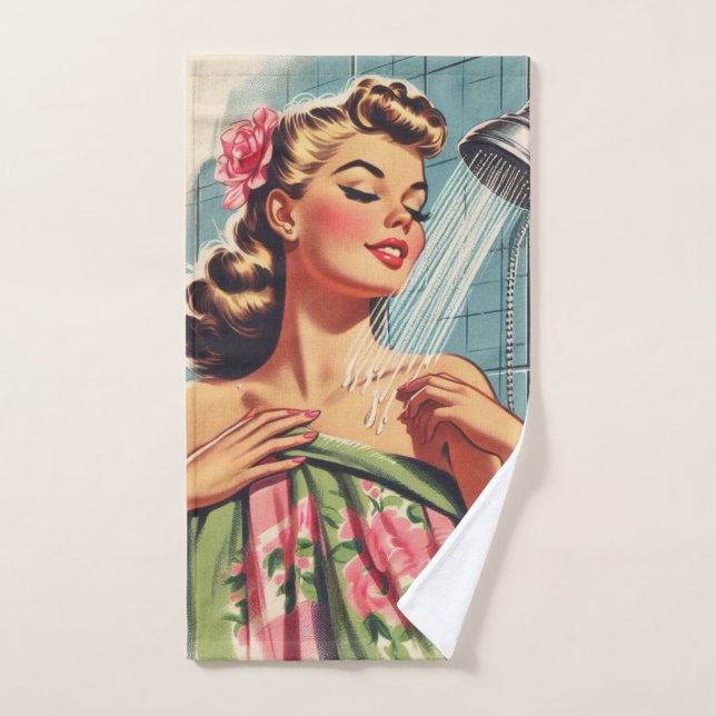 Remorque de douche rétro vers le haut (Serviette à main)