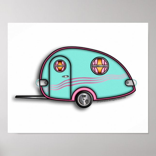 Remorque de voyage 11 x 14 POSTER (Devant)