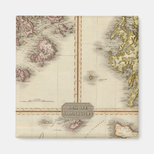 Remote British Isles Jersey und Guernsey Magnet