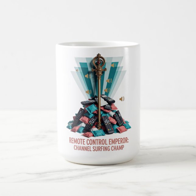 Remote Control Emperor T Shirt Kaffeetasse (Mittel)