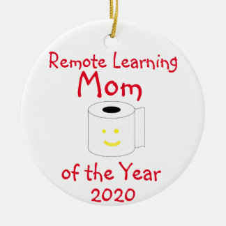 Remote Learning Mama des Jahres Keramik Ornament