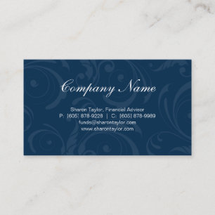 Remous bleus professionnels de carte de visite