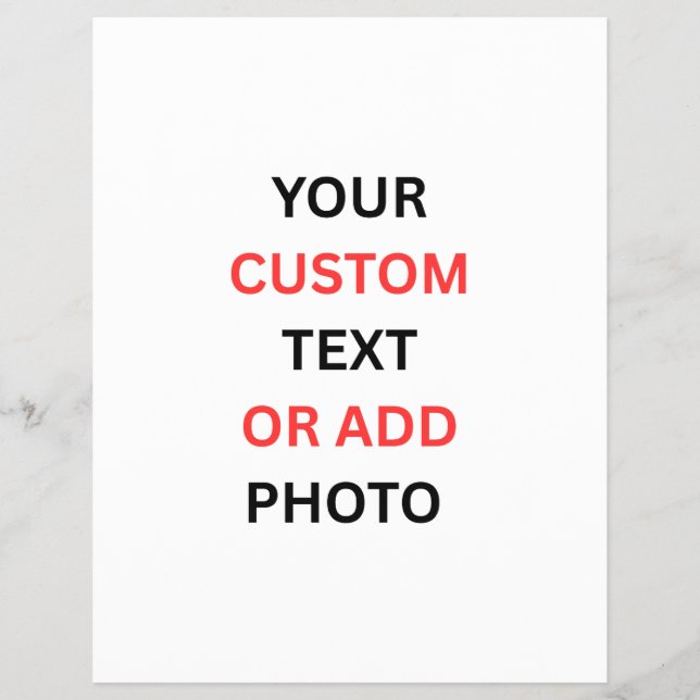 Remove This Design & Add Your Own Design Flyer (Vorne)