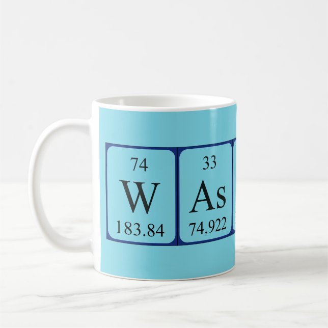Remplacer la tasse de mots de table périodique (Gauche)