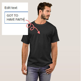 Remplacer le T-shirt noir Unisex ou Homme Image