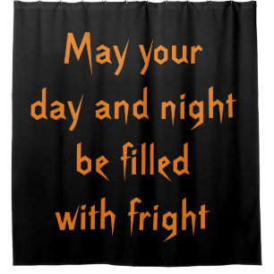 Rempli avec rideau de douche Halloween Fright
