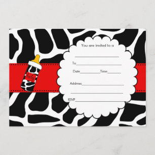Remplir en blanc invitation baby shower de vache r